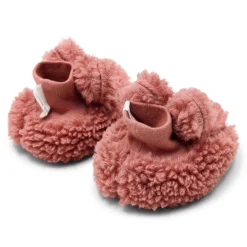 Little Dutch Accessoires^Teddy slofjes - Roze - Newborn Naturals