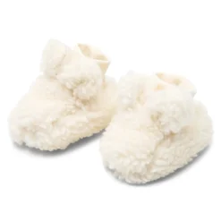 Little Dutch Accessoires^Teddy slofjes - Wit - Newborn Naturals