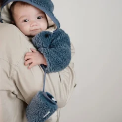 Little Dutch Accessoires^Teddy wanten - Blauw - Newborn Naturals