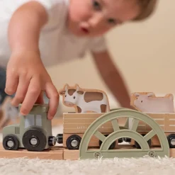 Little Dutch Speelgoed Vanaf 2 Jaar|Houten Treinbaan^Treinset Little Farm
