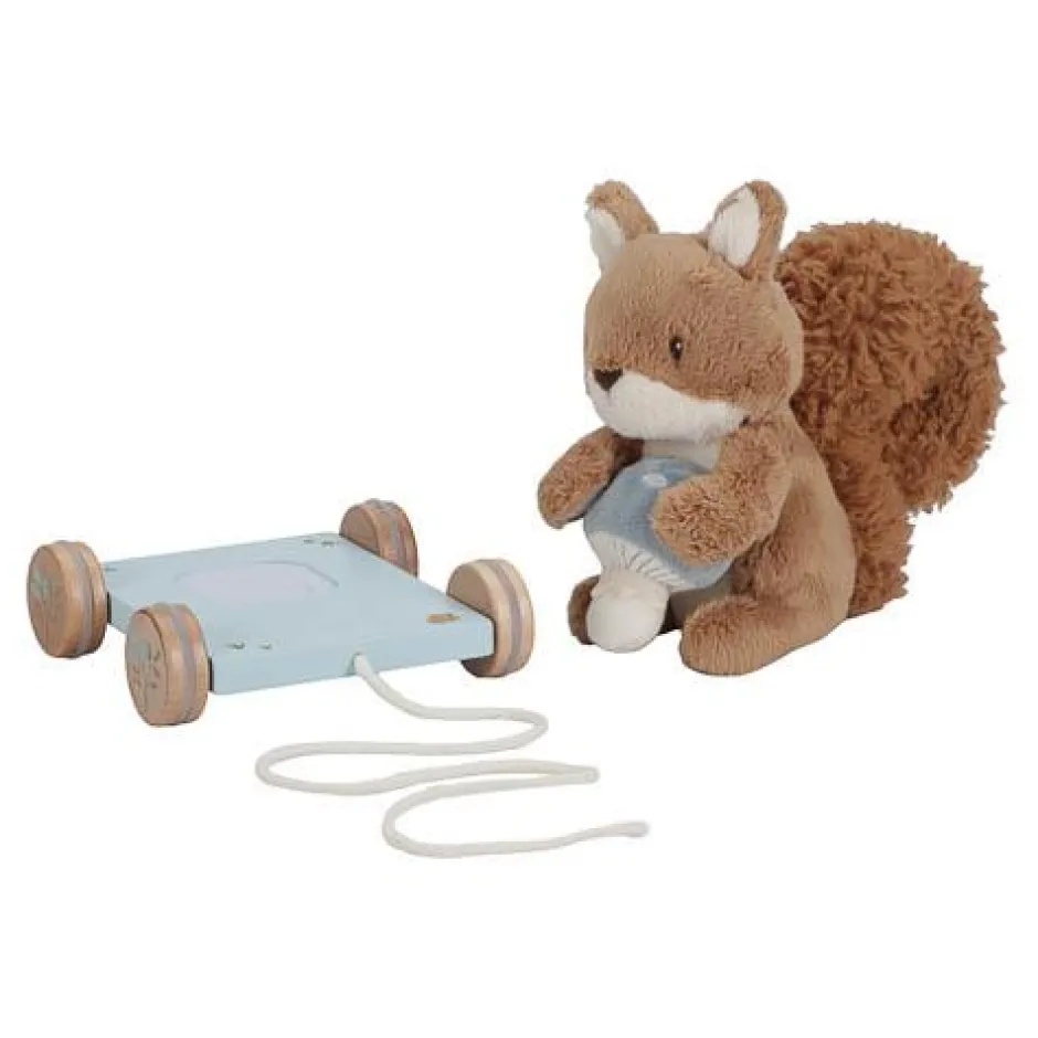 Little Dutch Houten Speelgoed|Educatief Speelgoed^Trekdier Eekhoorn - Blauw - Forest Friends