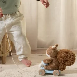 Little Dutch Houten Speelgoed|Educatief Speelgoed^Trekdier Eekhoorn - Blauw - Forest Friends