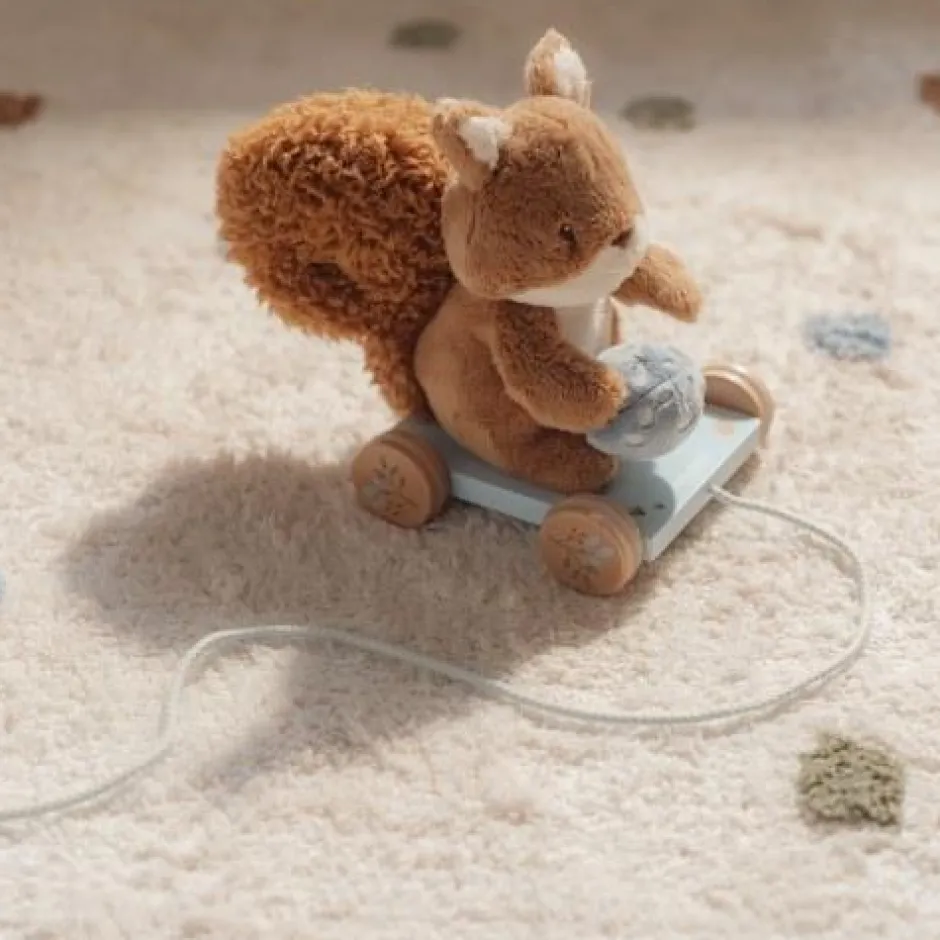 Little Dutch Houten Speelgoed|Educatief Speelgoed^Trekdier Eekhoorn - Blauw - Forest Friends