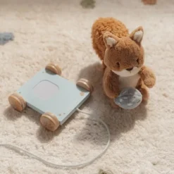 Little Dutch Houten Speelgoed|Educatief Speelgoed^Trekdier Eekhoorn - Blauw - Forest Friends