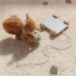 Little Dutch Houten Speelgoed|Educatief Speelgoed^Trekdier Eekhoorn - Blauw - Forest Friends