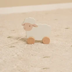 Little Dutch Educatief Speelgoed|Houten Speelgoed^Trekdier schaap