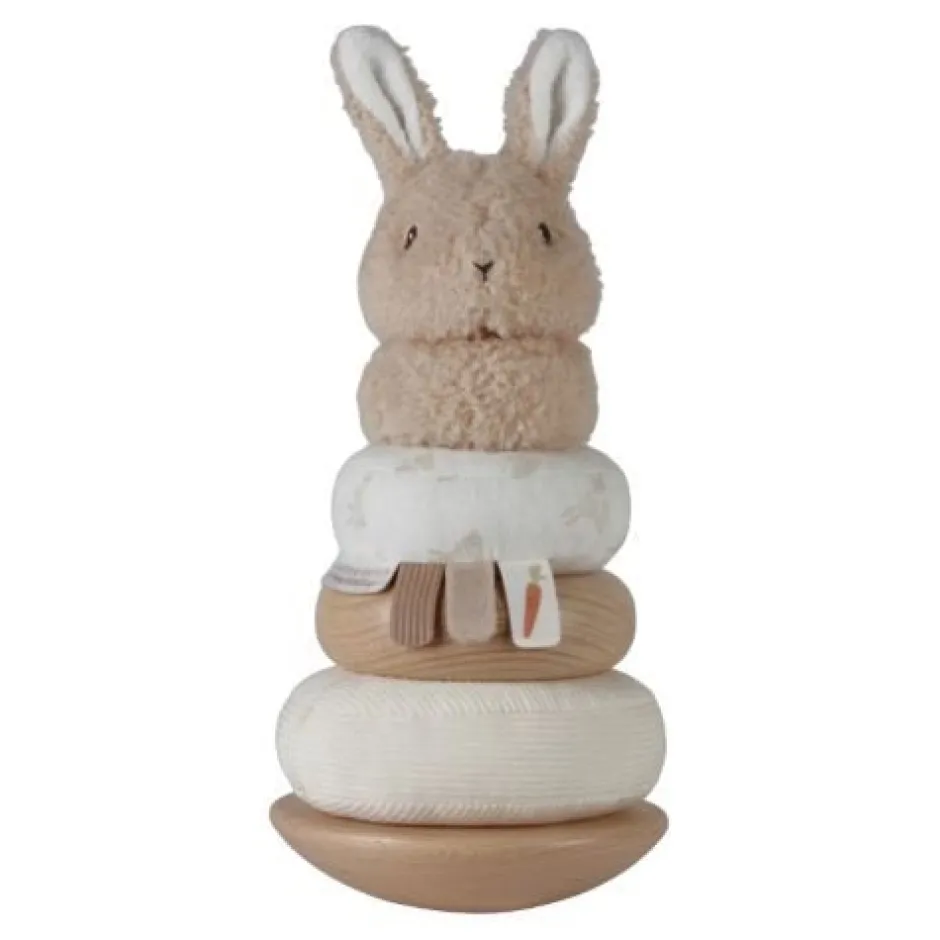 Little Dutch Speelgoed Vanaf 1 Jaar|Stapeltoren^Tuimelstapelaar - Beige - Baby Bunny