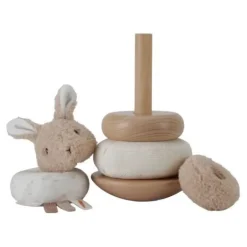 Little Dutch Speelgoed Vanaf 1 Jaar|Stapeltoren^Tuimelstapelaar - Beige - Baby Bunny