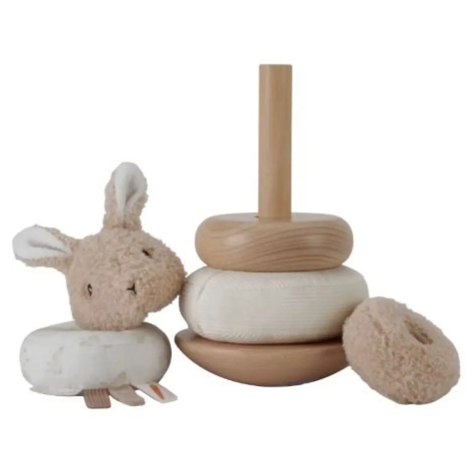 Little Dutch Speelgoed Vanaf 1 Jaar|Stapeltoren^Tuimelstapelaar - Beige - Baby Bunny