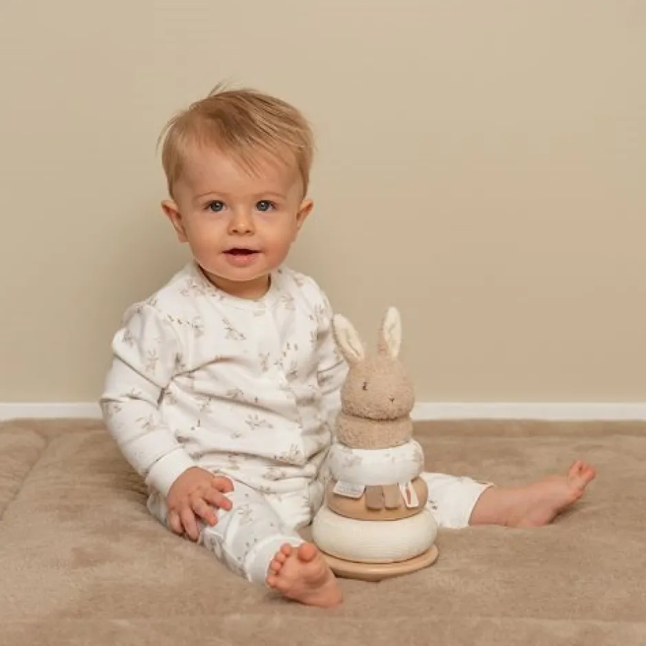 Little Dutch Speelgoed Vanaf 1 Jaar|Stapeltoren^Tuimelstapelaar - Beige - Baby Bunny