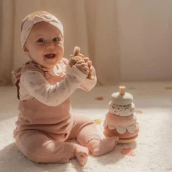 Little Dutch Speelgoed Vanaf 1 Jaar|Stapeltoren^Tuimelstapelaar - Roze - Fairy Garden
