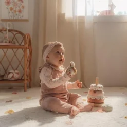 Little Dutch Speelgoed Vanaf 1 Jaar|Stapeltoren^Tuimelstapelaar - Roze - Fairy Garden