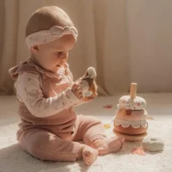 Little Dutch Speelgoed Vanaf 1 Jaar|Stapeltoren^Tuimelstapelaar - Roze - Fairy Garden