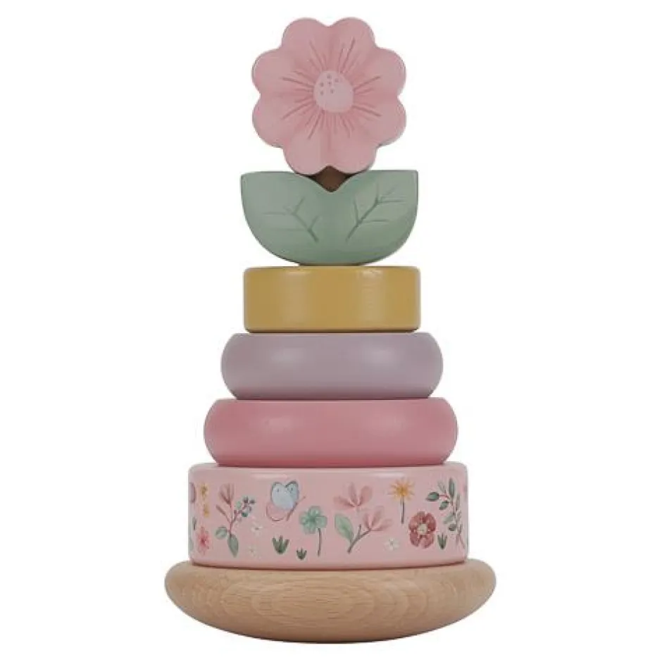Little Dutch Speelgoed Vanaf 1 Jaar|Stapeltoren^Tuimelstapelaar - Roze - Fairy Garden