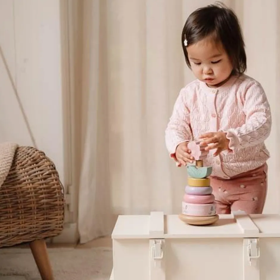 Little Dutch Speelgoed Vanaf 1 Jaar|Stapeltoren^Tuimelstapelaar - Roze - Fairy Garden