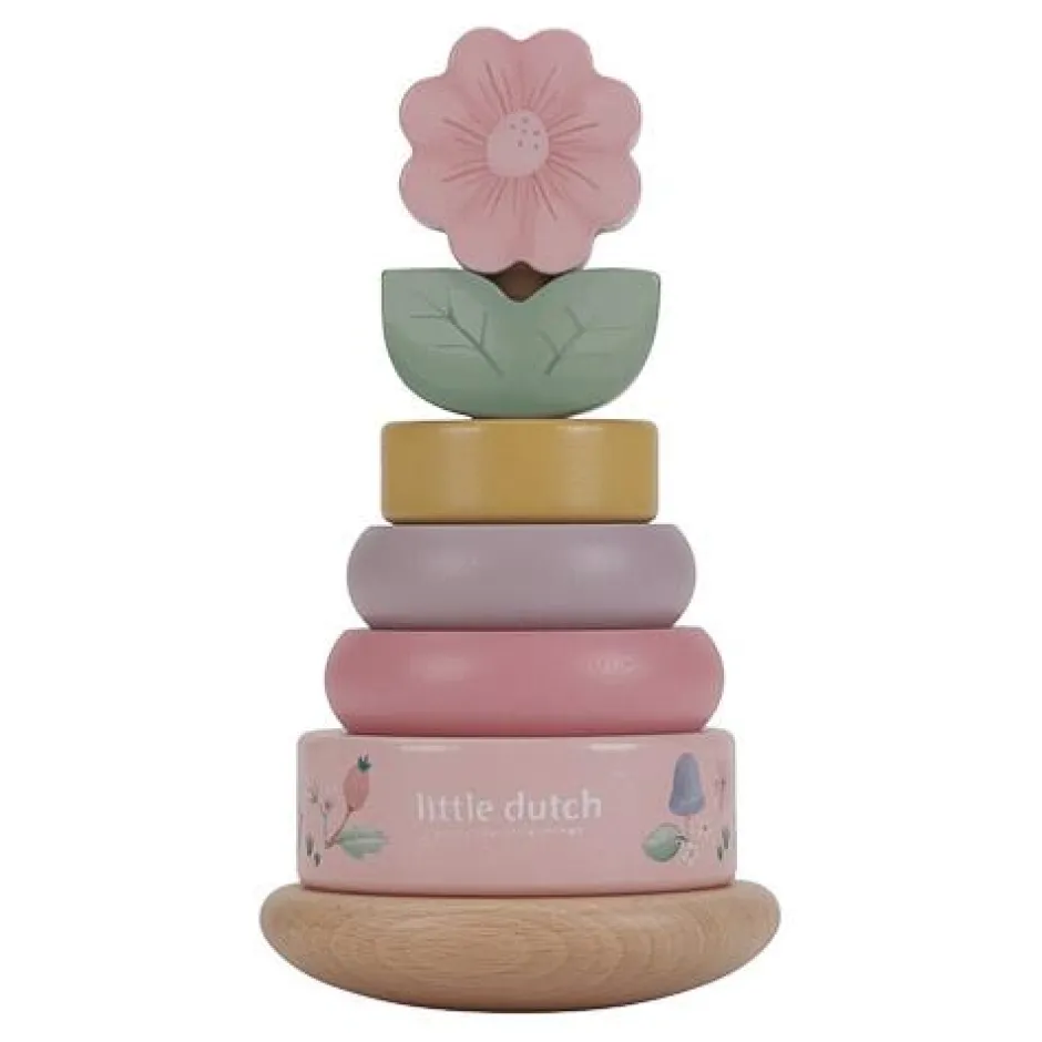 Little Dutch Speelgoed Vanaf 1 Jaar|Stapeltoren^Tuimelstapelaar - Roze - Fairy Garden