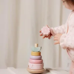 Little Dutch Speelgoed Vanaf 1 Jaar|Stapeltoren^Tuimelstapelaar - Roze - Fairy Garden