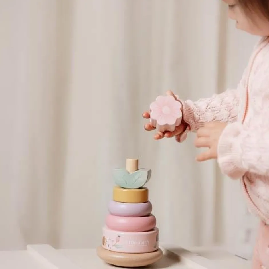 Little Dutch Speelgoed Vanaf 1 Jaar|Stapeltoren^Tuimelstapelaar - Roze - Fairy Garden