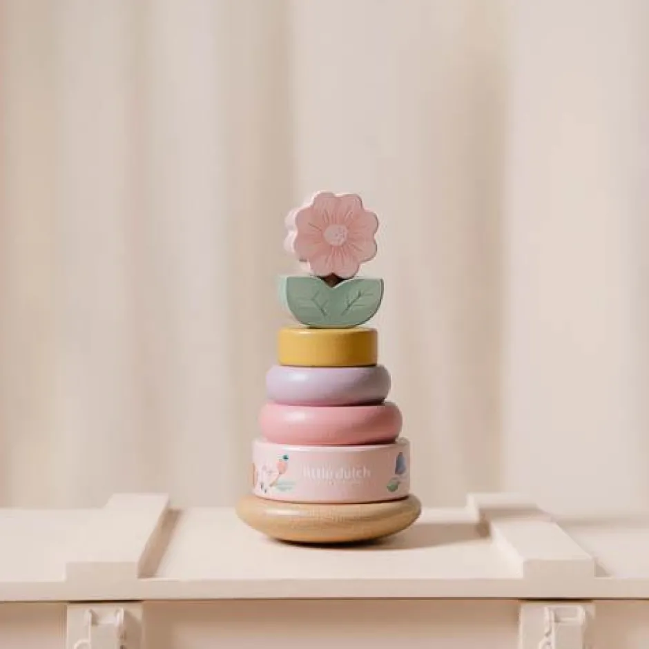 Little Dutch Speelgoed Vanaf 1 Jaar|Stapeltoren^Tuimelstapelaar - Roze - Fairy Garden