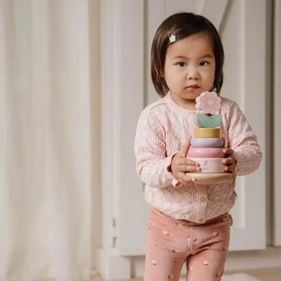 Little Dutch Speelgoed Vanaf 1 Jaar|Stapeltoren^Tuimelstapelaar - Roze - Fairy Garden