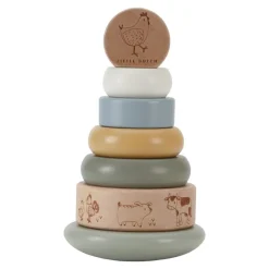 Little Dutch Stapeltoren|Houten Speelgoed^Tuimelstapelaar Little Farm