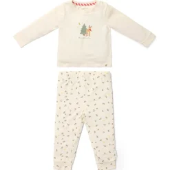 Little Dutch Pyjama's|Pyjama's^Tweedelige kerst pyjama – Beige