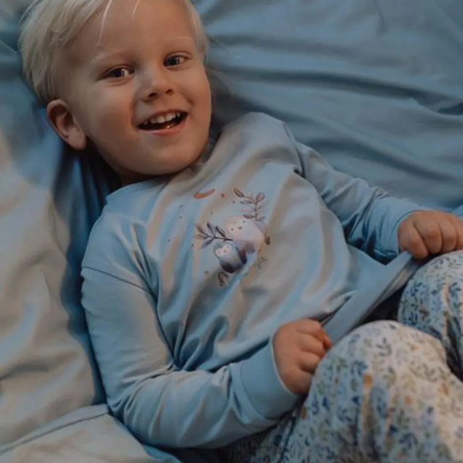 Little Dutch Jongens Kleding|Pyjama's^Tweedelige pyjama - Blauw - Forest Friends - Forest Adventure