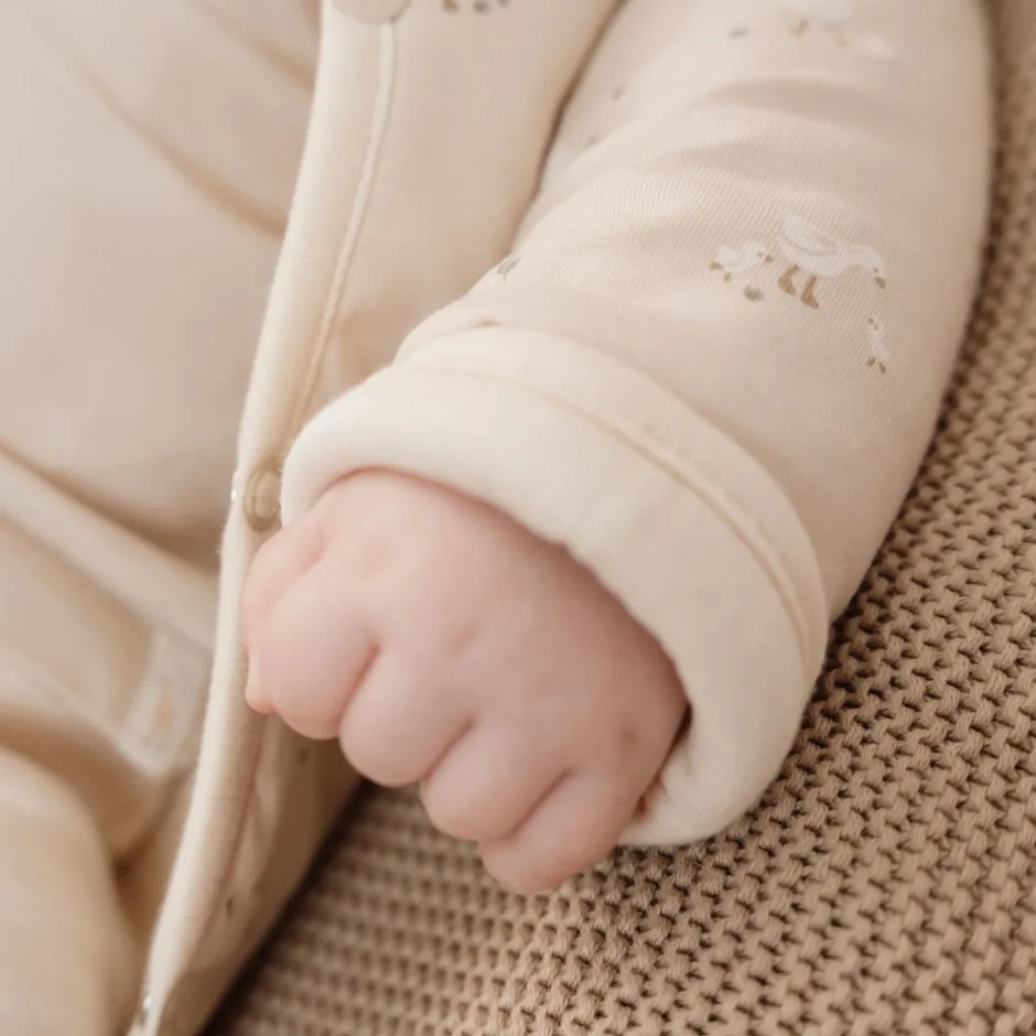 Little Dutch Babykleding^Vest - Beige - Newborn Naturals - Little Goose