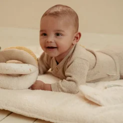 Little Dutch Babykleding^Vest - Beige - Newborn Naturals