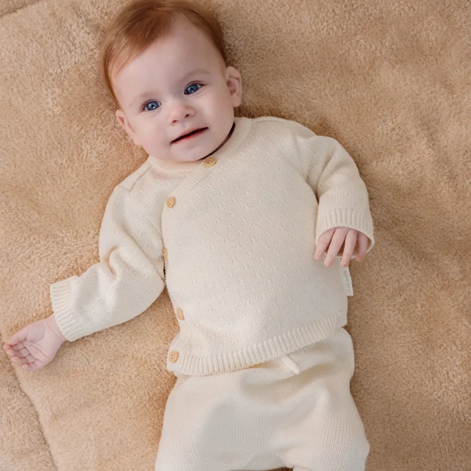 Little Dutch Babykleding^Vest - Wit - Newborn Naturals