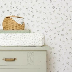 Little Dutch Decoratie|Behang^Vliesbehang - Meerkleurig - Essentials - Blueberry Leaves