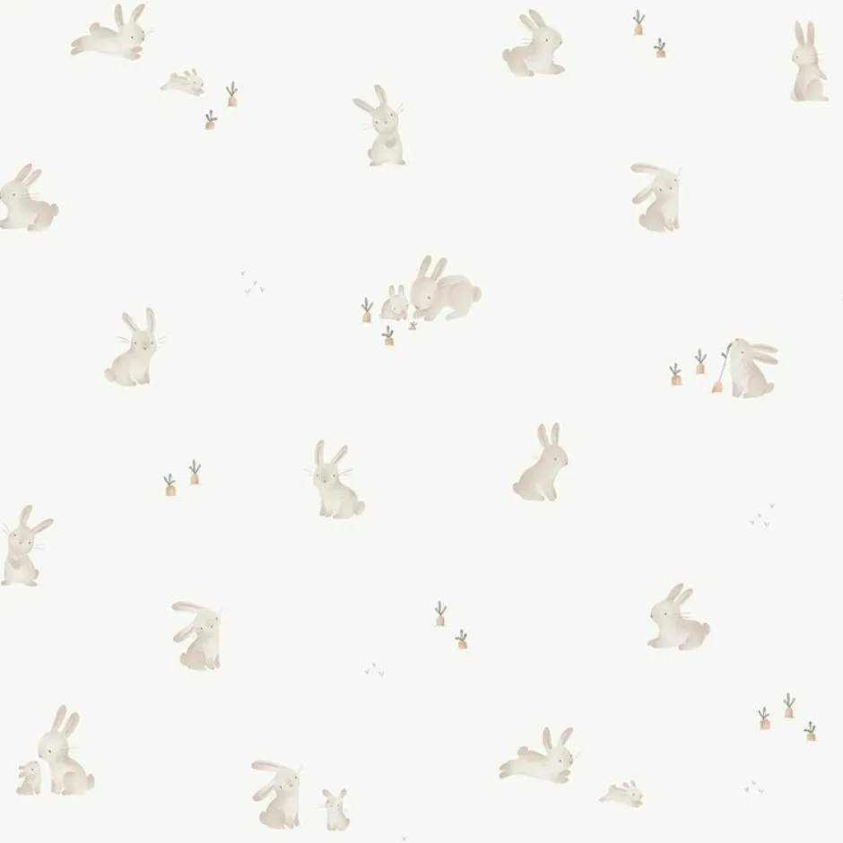 Little Dutch Decoratie|Behang^Vliesbehang Baby Bunny