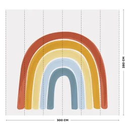 Little Dutch Decoratie|Behang^Vliesbehang Rainbow Pure & Nature