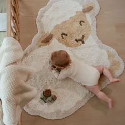 Little Dutch Vloerkleden|Decoratie^Vloerkleed schaap - Wit - Little Farm