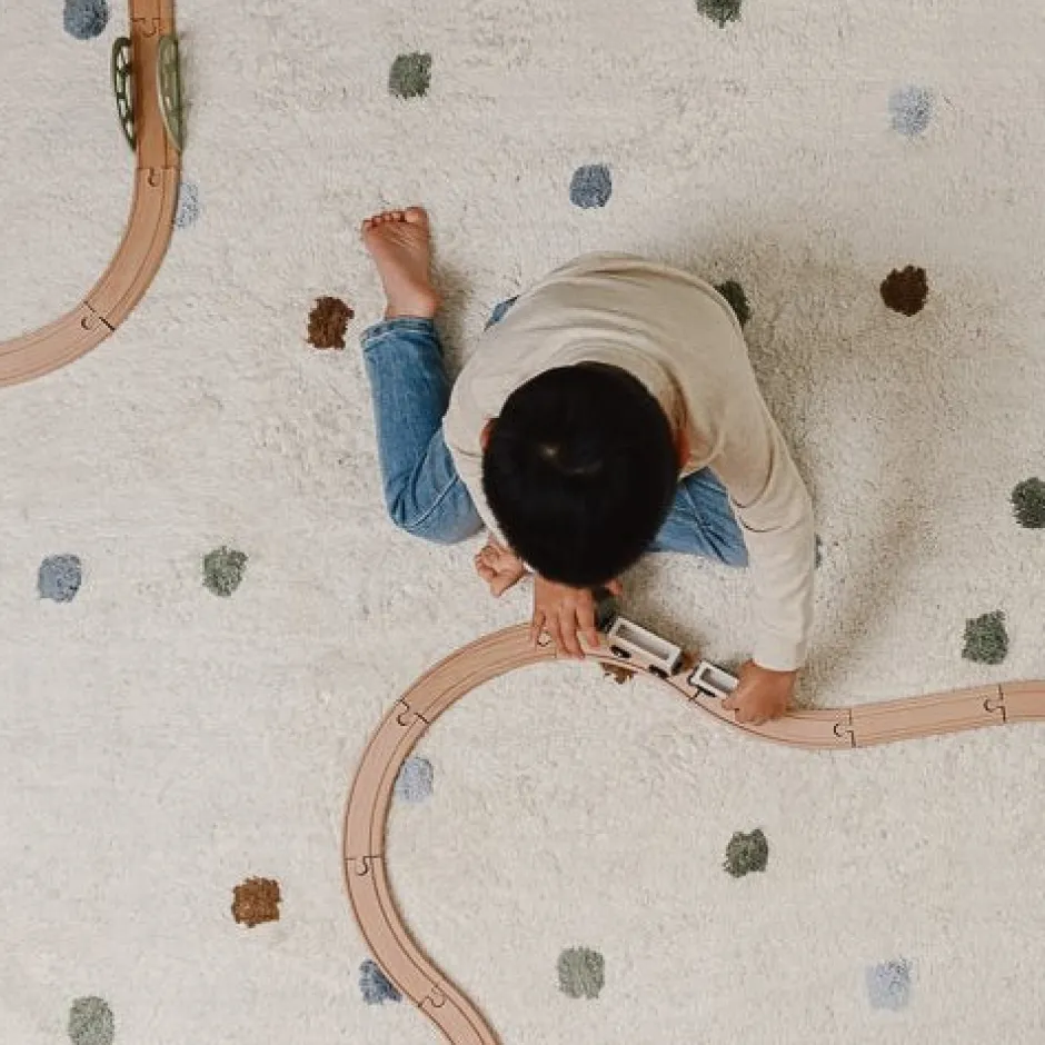 Little Dutch Vloerkleden|Decoratie^Vloerkleed stippen - Meerkleurig - Essentials