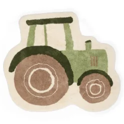 Little Dutch Vloerkleden|Decoratie^Vloerkleed tractor - Groen - Little Farm