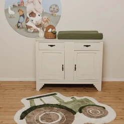 Little Dutch Vloerkleden|Decoratie^Vloerkleed tractor - Groen - Little Farm