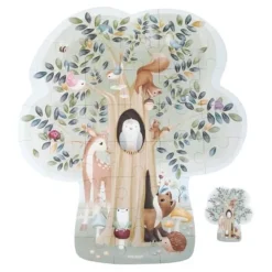 Little Dutch Speelgoed Vanaf 3 Jaar|Puzzels & Spelletjes^Vloerpuzzel - Blauw - Forest Friends