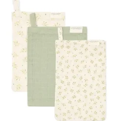 Little Dutch Washandjes & Monddoekjes^Washandjes set - Groen - Essentials - Blueberry Leaves