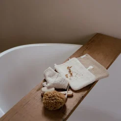 Little Dutch Washandjes & Monddoekjes^Washandjes set - Wit - Newborn Naturals - Baby Bunny