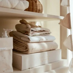 Little Dutch Wiegdekens^Wiegdeken - Fleece - Beige - Newborn Naturals - Little Goose