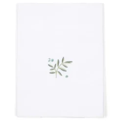 Little Dutch Lakens^Wieglaken - Groen - Essentials - Blueberry Leaves