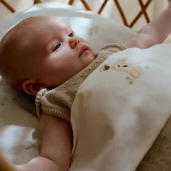 Little Dutch Lakens^Wieglaken - Wit - Newborn Naturals - Baby Bunny