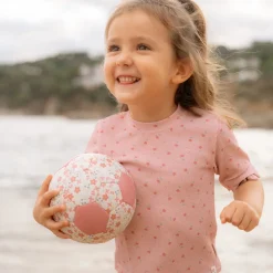 Little Dutch Zwemkleding|Meisjes Kleding^Zwemshirt korte mouw - Lichtroze - Sunny Flowers