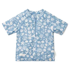 Little Dutch Zwemkleding|Jongens Kleding^Zwemshirt korte mouw - Lichtblauw - Sea Life
