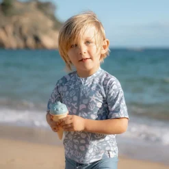 Little Dutch Zwemkleding|Jongens Kleding^Zwemshirt korte mouw - Lichtblauw - Sea Life
