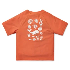 Little Dutch Zwemkleding|Jongens Kleding^Zwemshirt korte mouw - Rood - Sea Life
