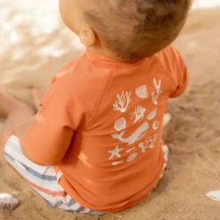 Little Dutch Zwemkleding|Jongens Kleding^Zwemshirt korte mouw - Rood - Sea Life