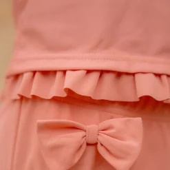 Little Dutch Zwemkleding|Meisjes Kleding^Zwemshirt korte mouw - Roze - Sunny Flowers