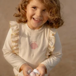 Little Dutch Zwemkleding|Meisjes Kleding^Zwemshirt lange mouw - Geel - Ocean Treasures